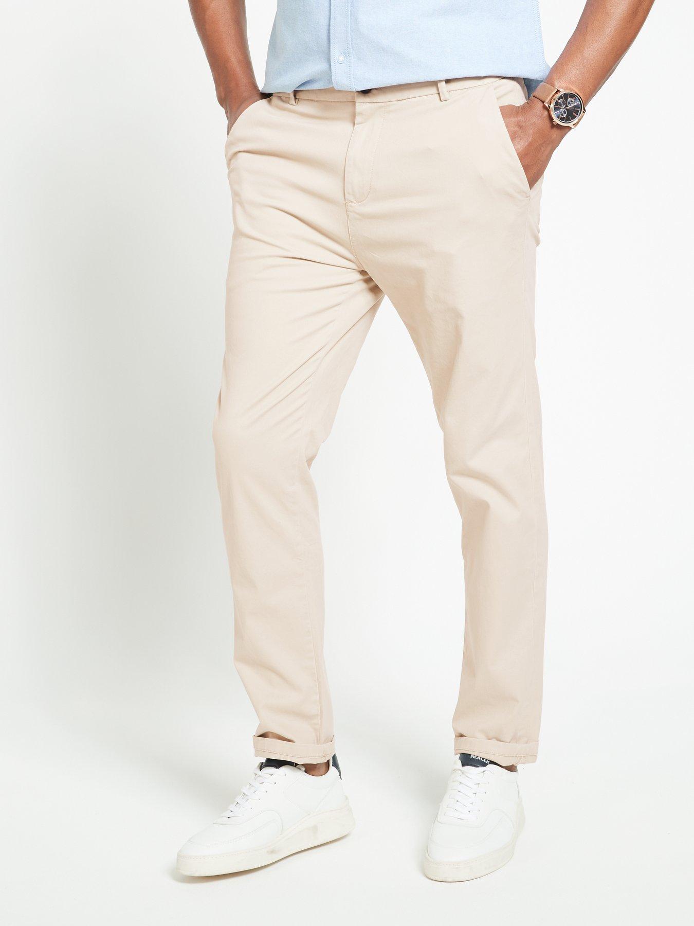 undefined Slim Chino Trousers - Stone