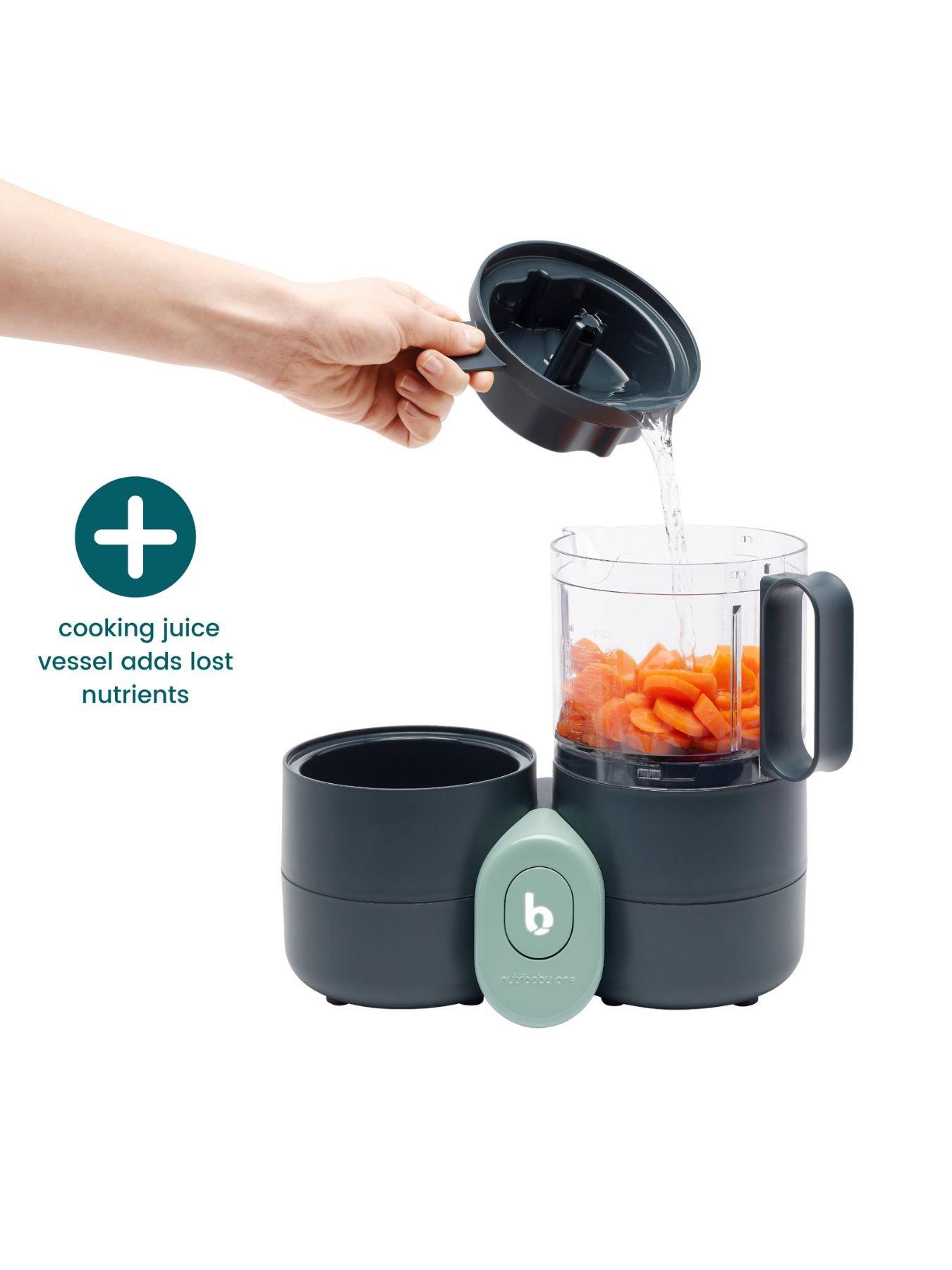 Image 3 of 8 of Babymoov Nutribaby One Baby Food Processor/Blender/Steamer - Black