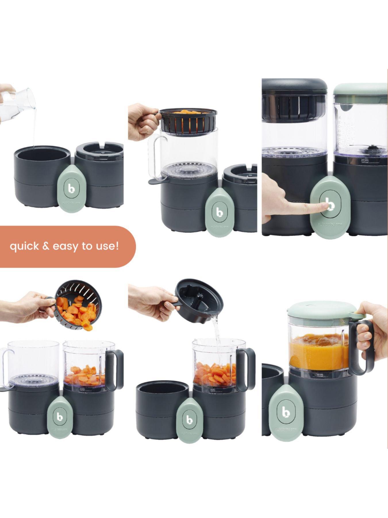 Image 4 of 8 of Babymoov Nutribaby One Baby Food Processor/Blender/Steamer - Black