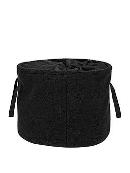 Product photograph of Style Sisters Boucle Storage Bag In Black from very.co.uk
