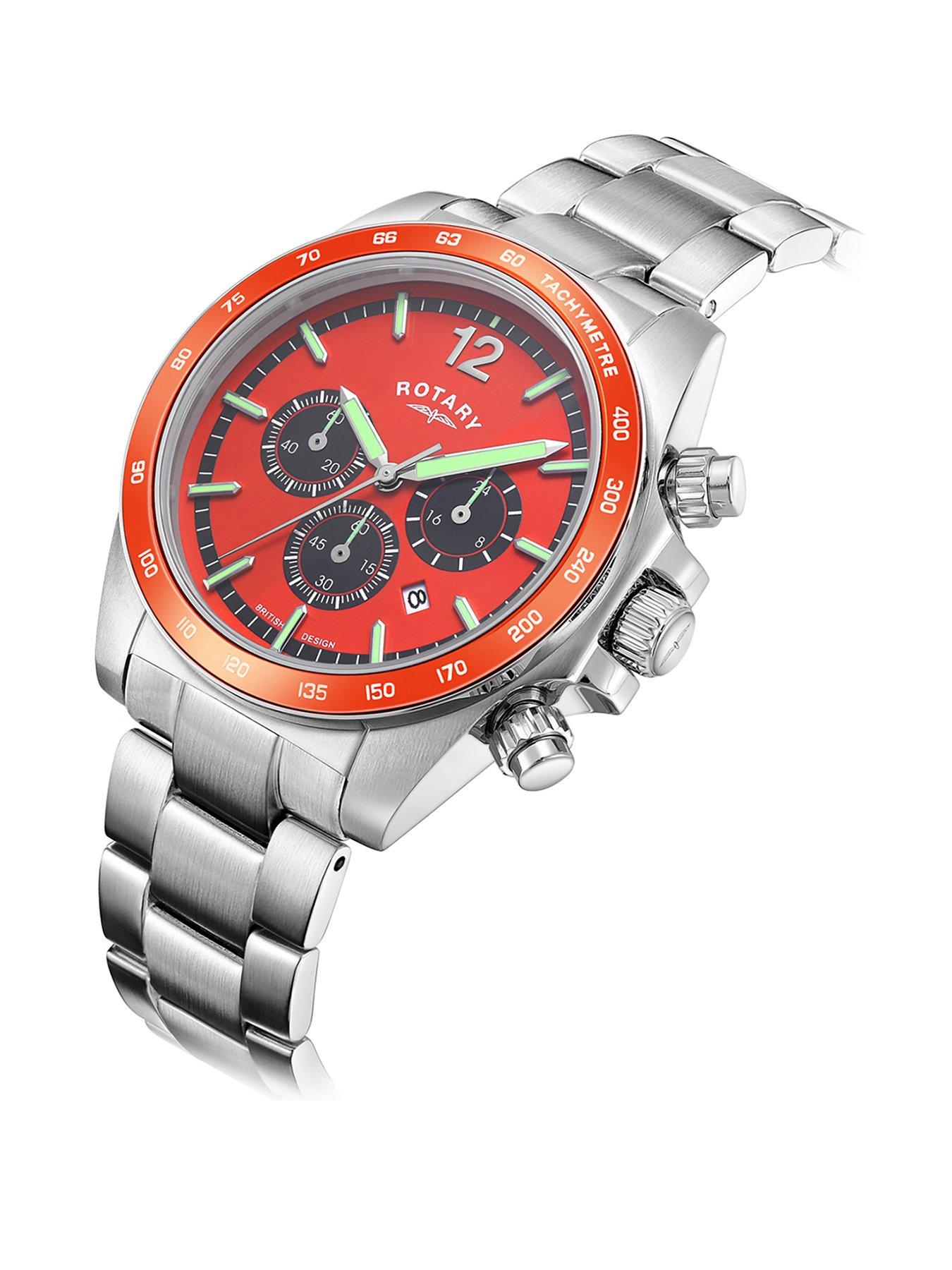 Rotary Henley Chronograph Steel Mens Watch very.co.uk