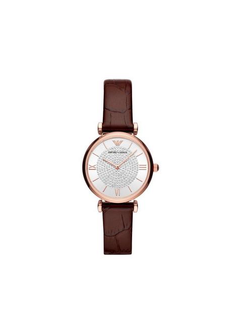 emporio-armani-two-hand-burgundy-leather-watch