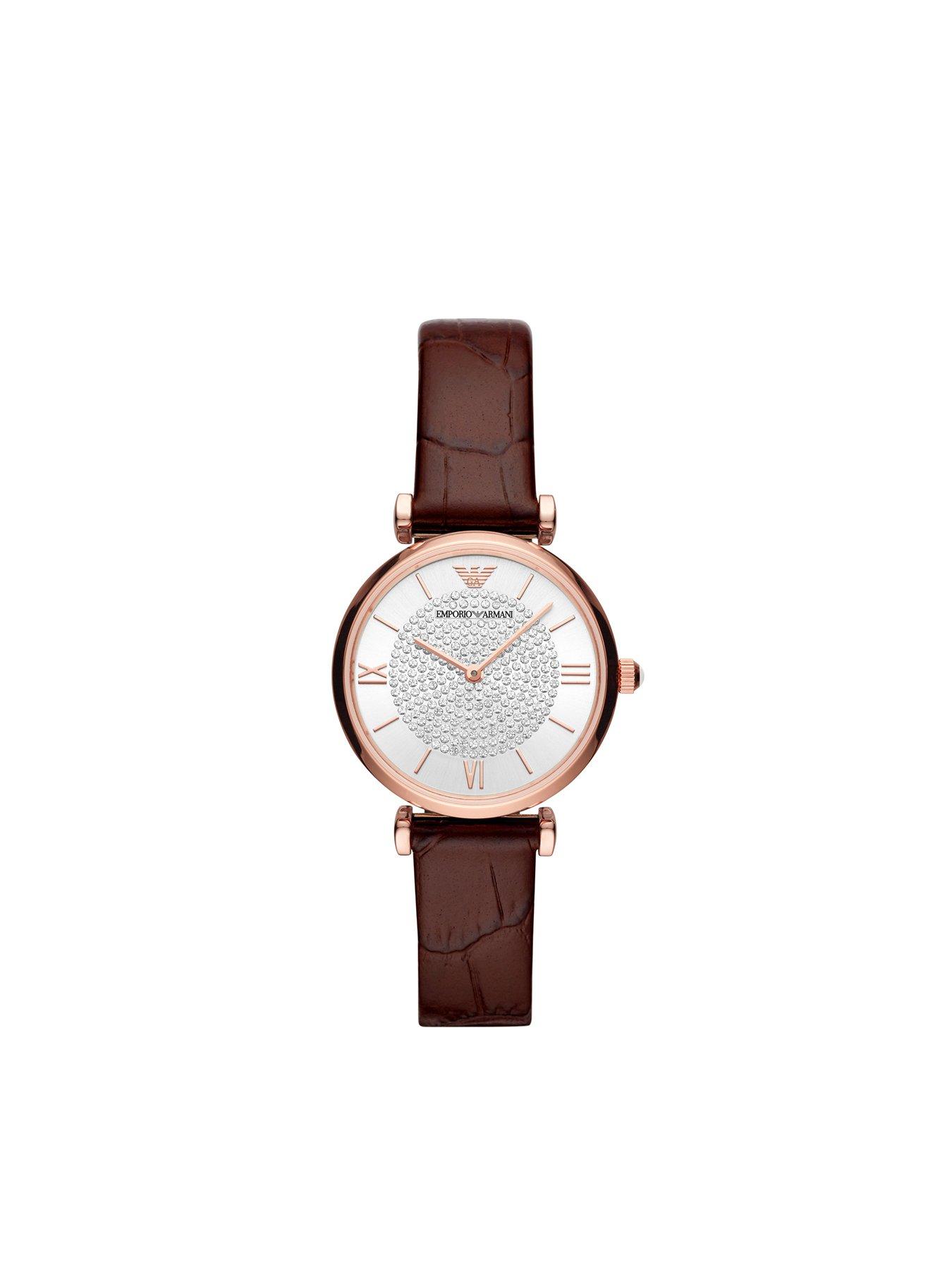 Emporio armani deals classic leather watch