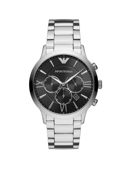 Emporio Armani Men's Chronograph Steel Watch | very.co.uk