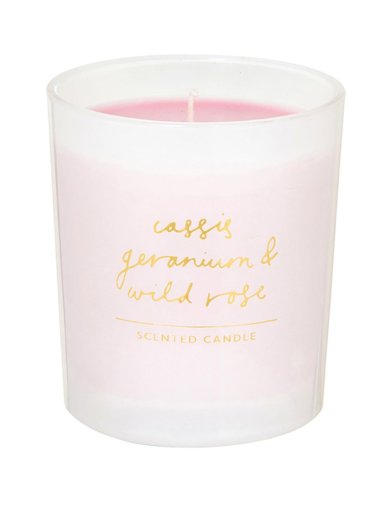 Product photograph of Bombay Duck Ooty Glass Candle Ndash Cassis Geranium And Wild Rose from very.co.uk
