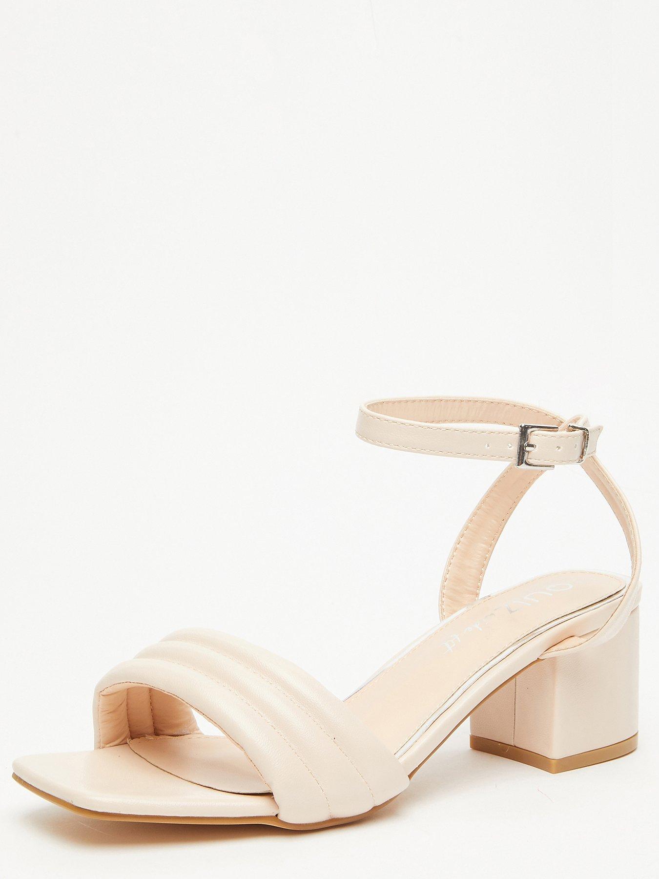 Nude on sale heeled sandals