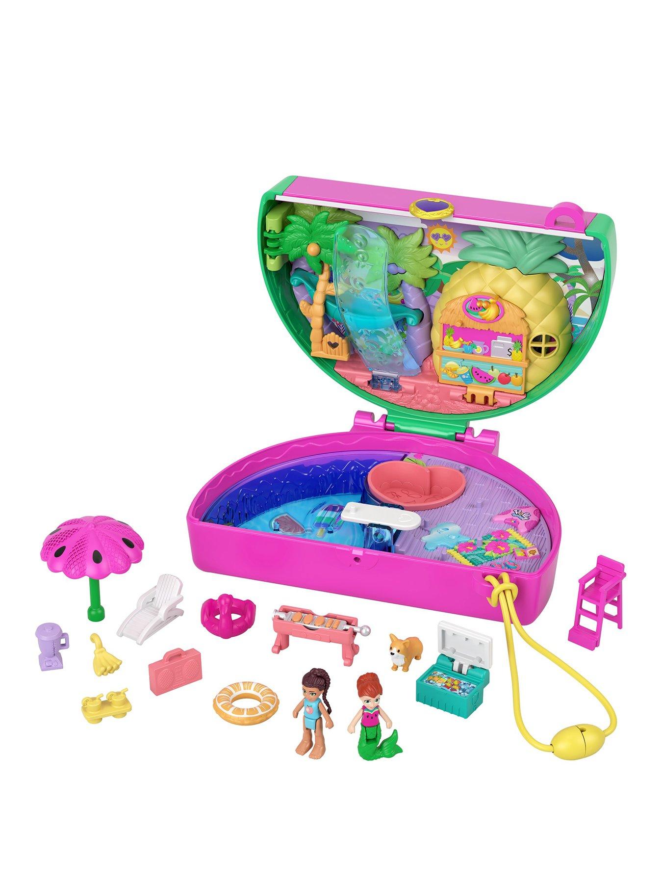 Polly Pocket Watermelon Pool Party Compact and Accessories | very.co.uk