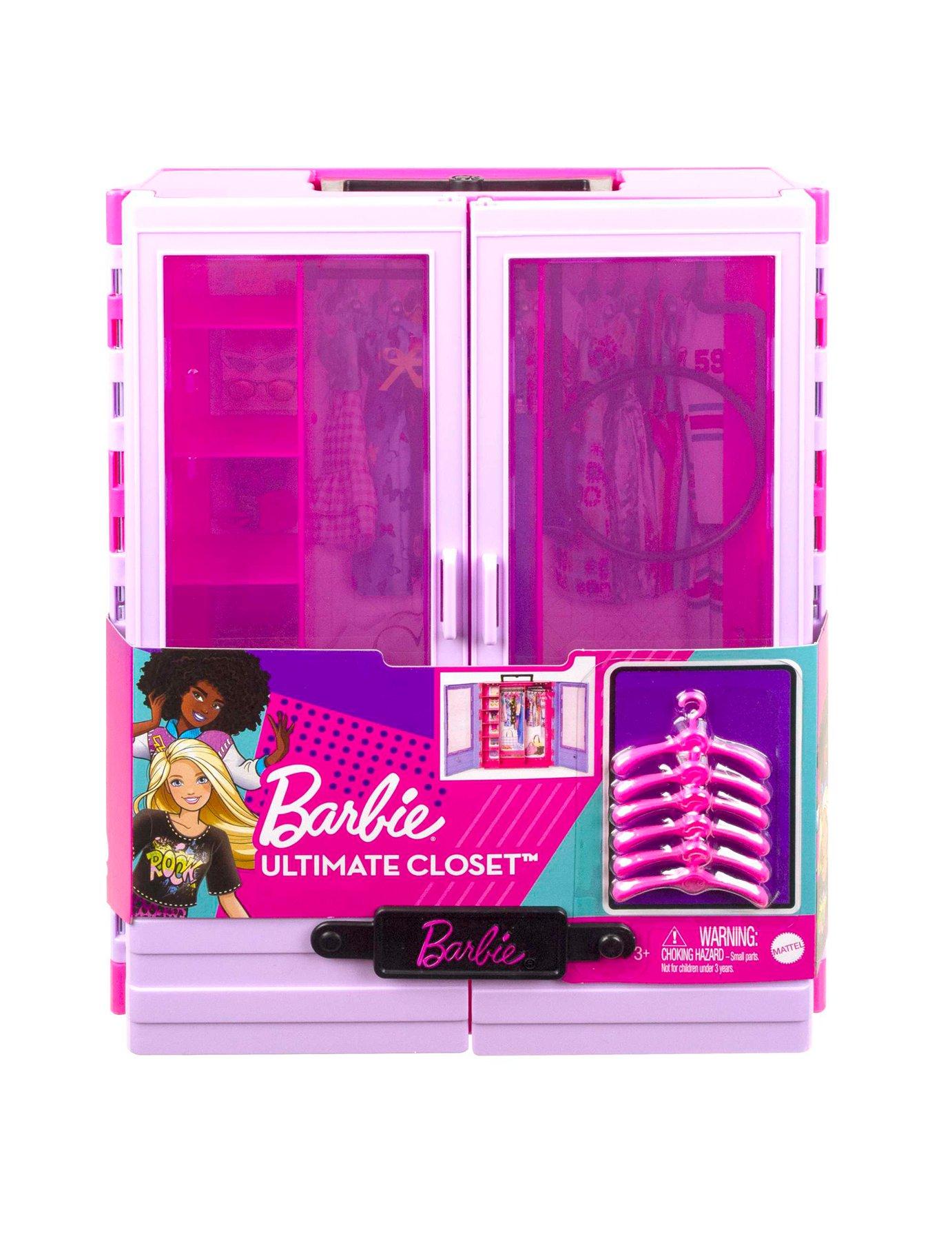  Barbie Fashionistas Ultimate Closet Portable Fashion Toy for 3  to 8 Year Olds : Toys & Games