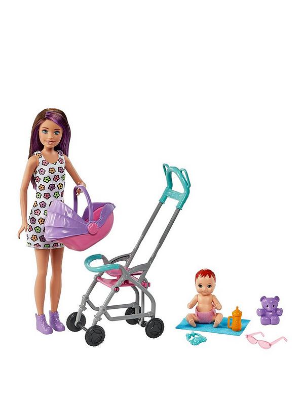 Image 1 of 6 of Barbie Skipper Babysitters Pushchair and 2 Dolls Playset