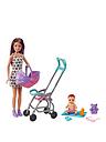 Image thumbnail 1 of 6 of Barbie Skipper Babysitters Pushchair and 2 Dolls Playset
