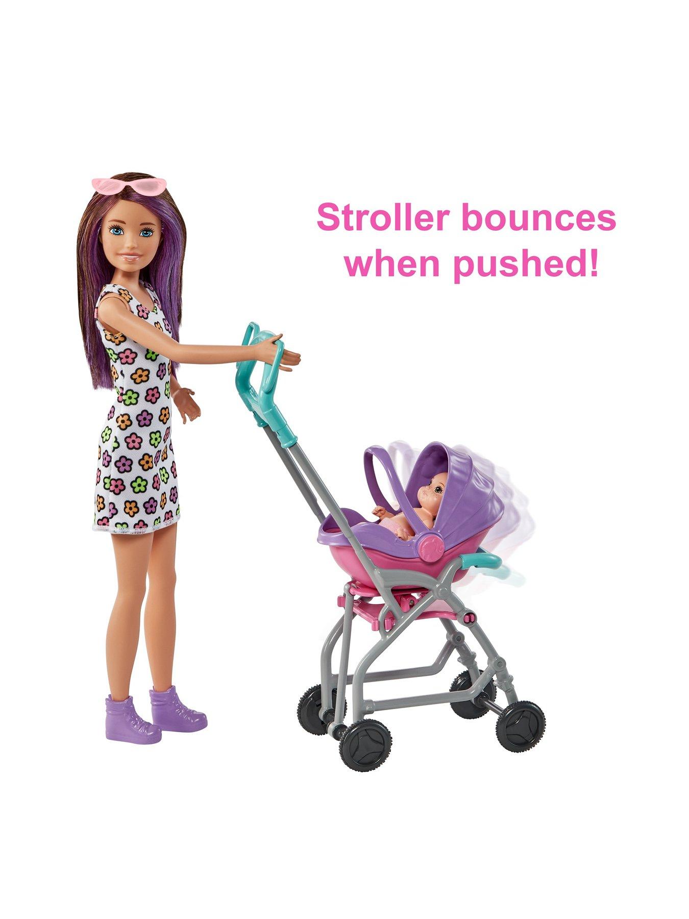 Skipper Babysitters Pushchair and 2 Dolls Playset