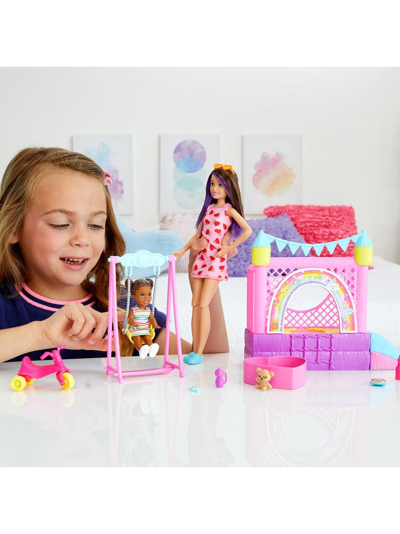 Barbie Skipper Babysitters Inc. Bounce House Playset | very.co.uk