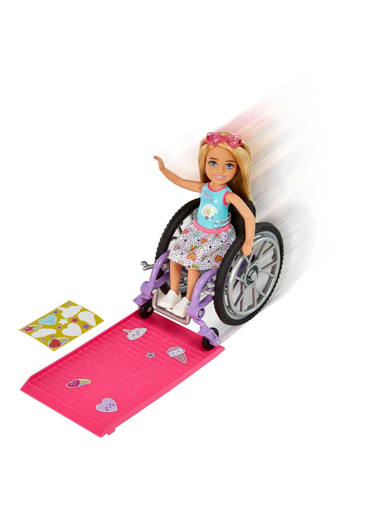 Barbie Chelsea Doll with Wheelchair and Ramp Blonde Very