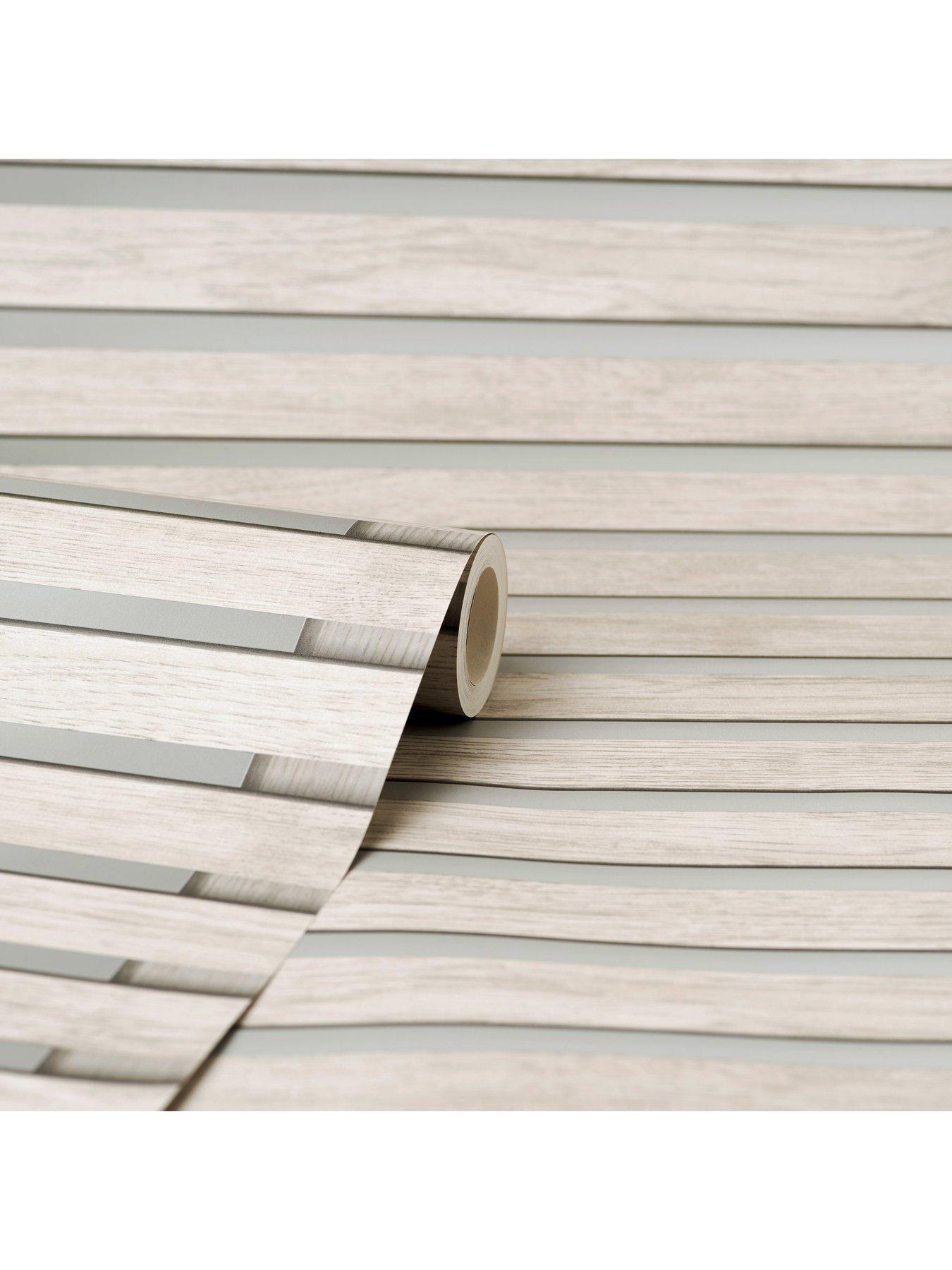 Fine Décor Wood Slats Sidewall Wallpaper | very.co.uk
