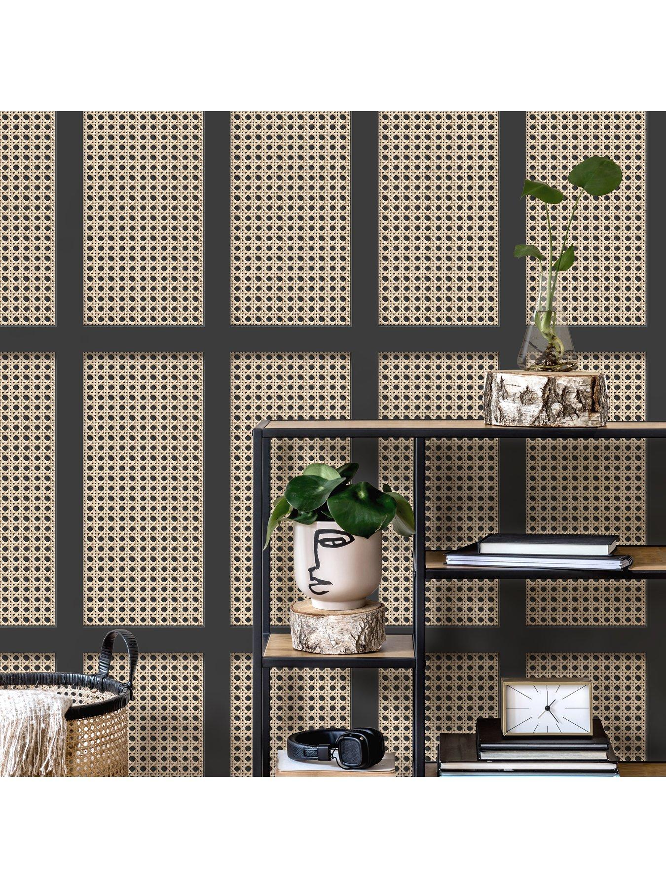 Image 4 of 4 of Fine Decor Cane Panel Sidewall Wallpaper