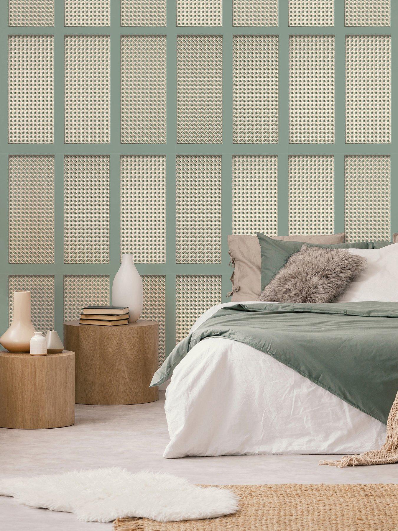 Fine Décor Cane Panel Sidewall Wallpaper