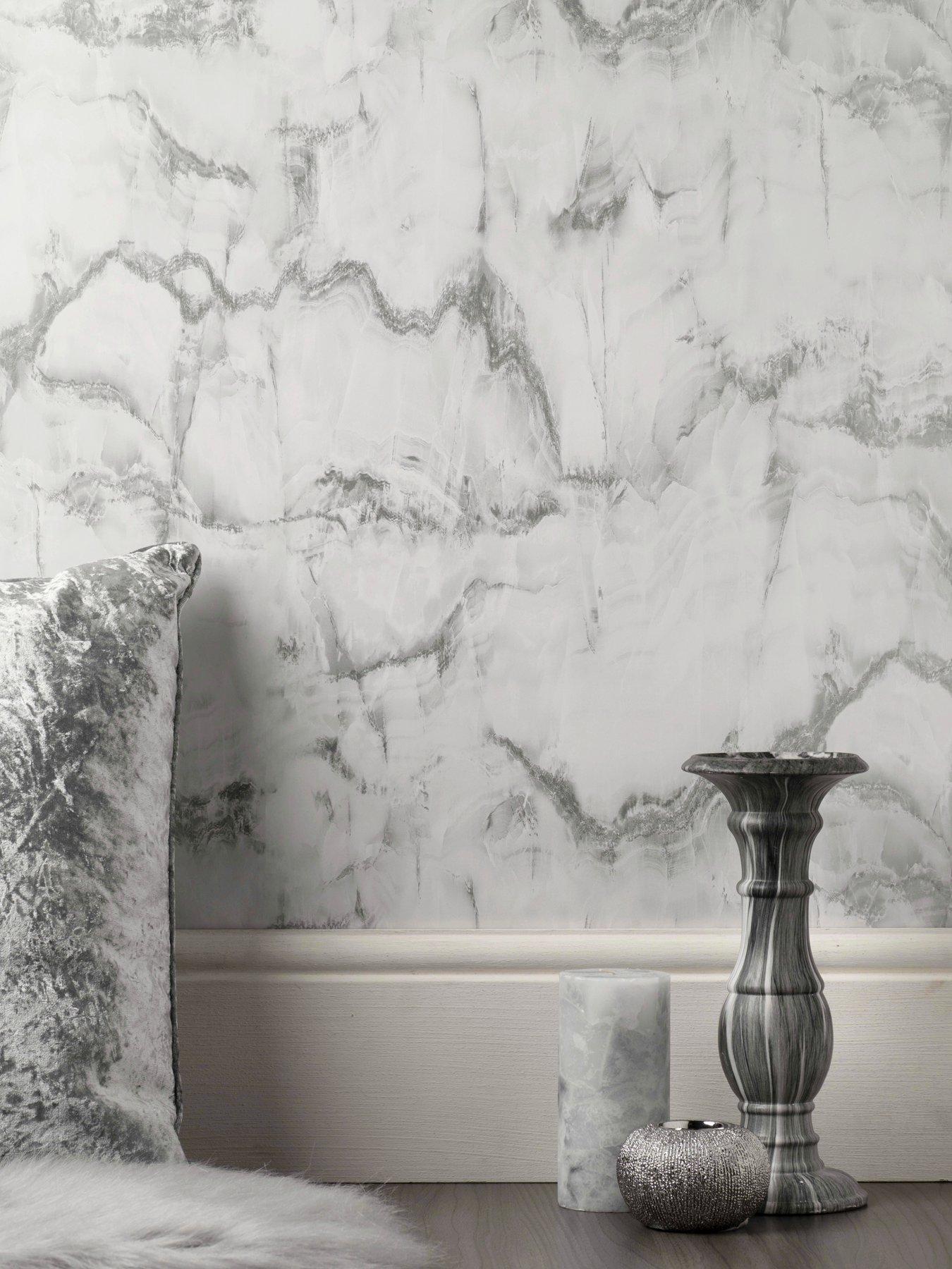 Crown Aura Marble Wallpaper