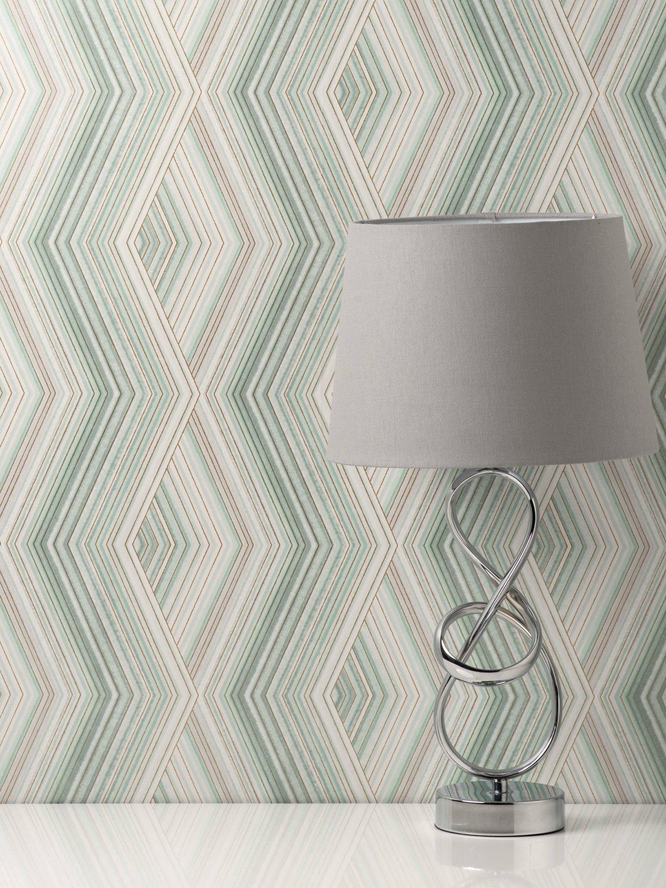 Product photograph of Crown Aura Geo Wallpaper from very.co.uk