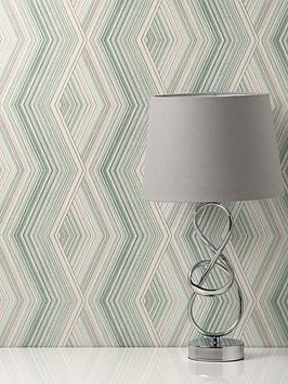 Product photograph of Crown Aura Geo Wallpaper from very.co.uk