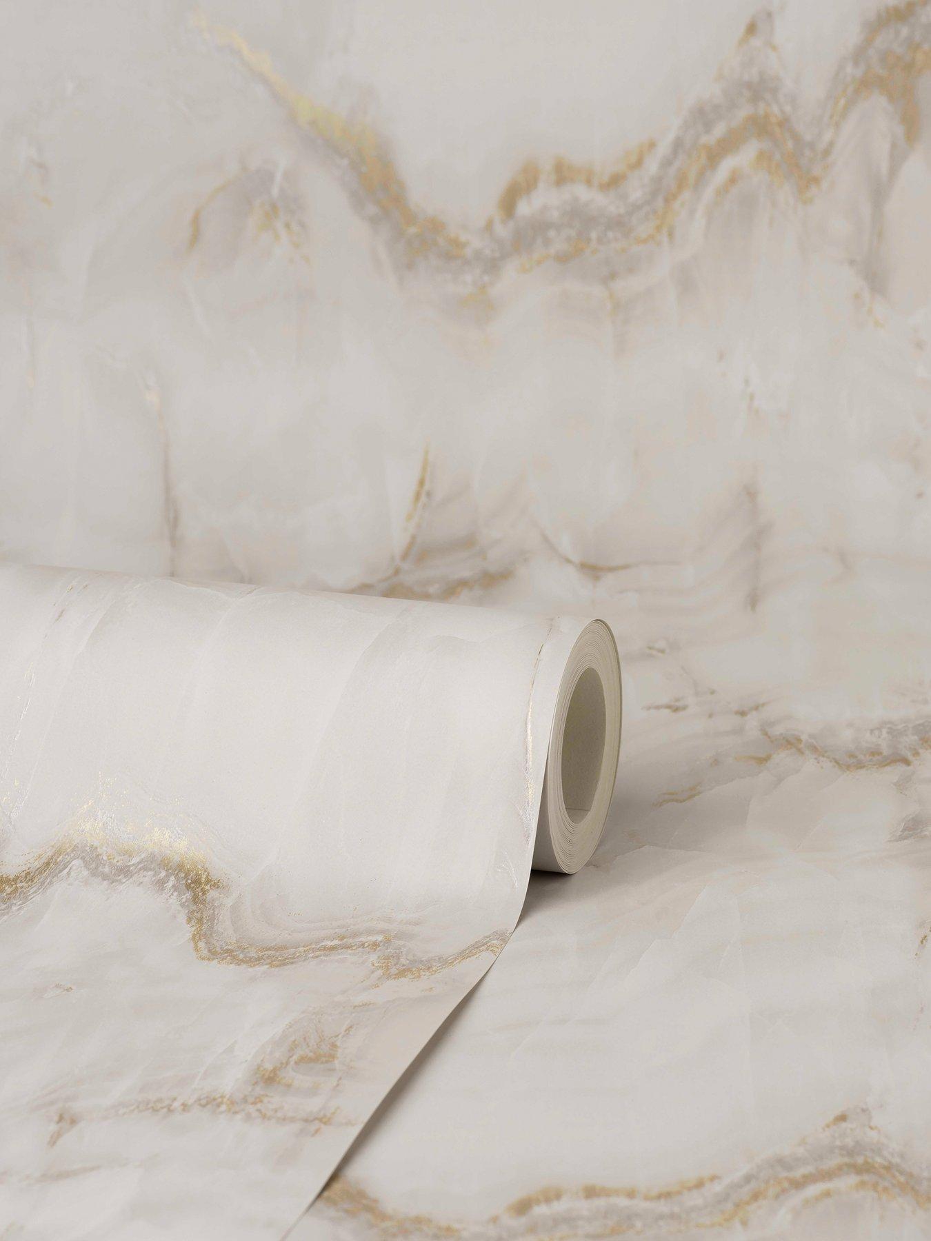 Crown Aura Marble Wallpaper | Very.co.uk