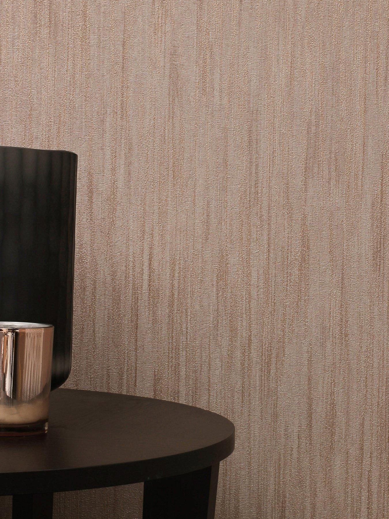 Product photograph of Vymura Milano Crepe Plain Wallpaper - Rose Gold from very.co.uk