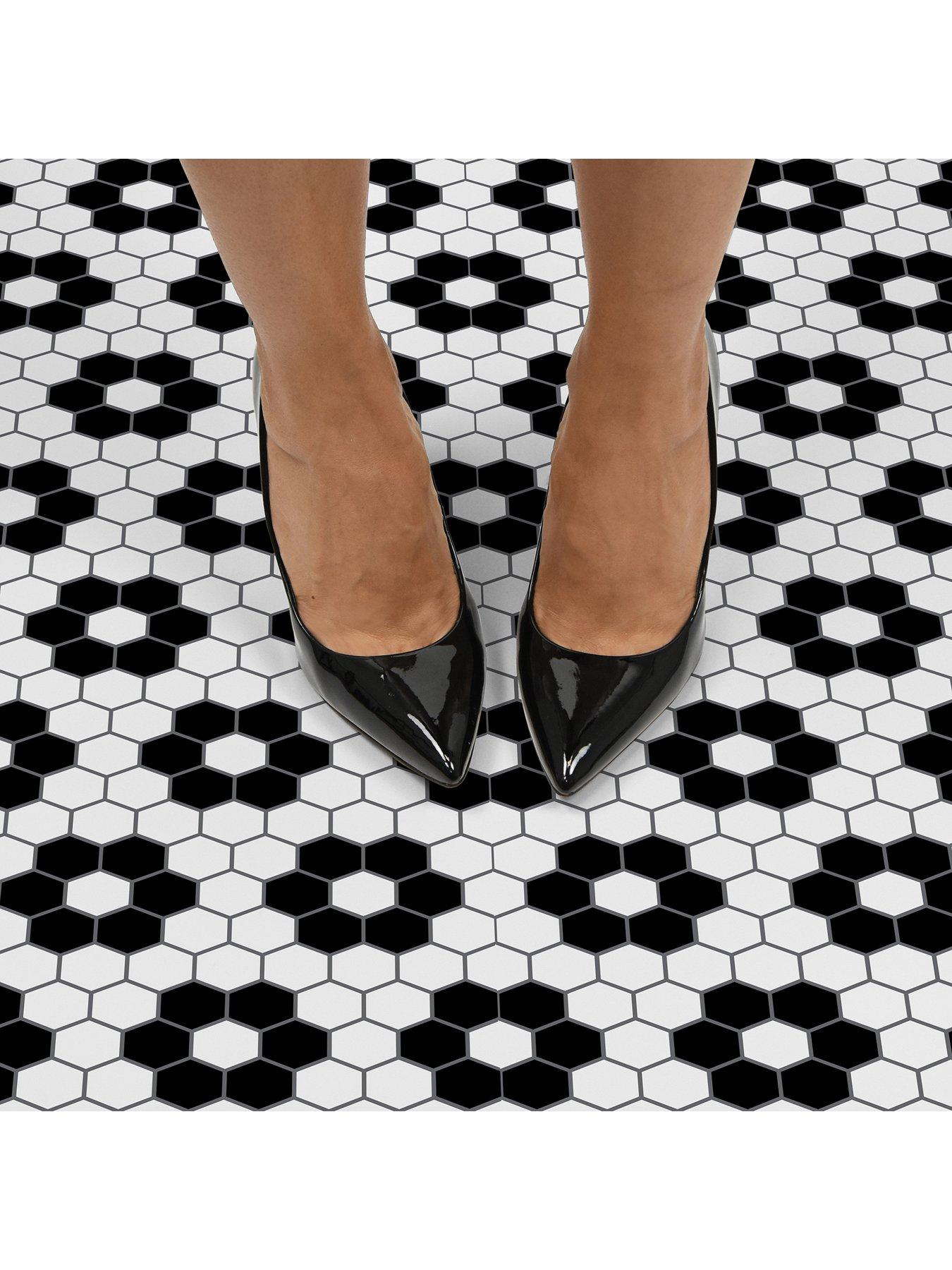 Floor Pops Pack of 10 Biscotto Peel & Stick Floor Tiles very.co.uk