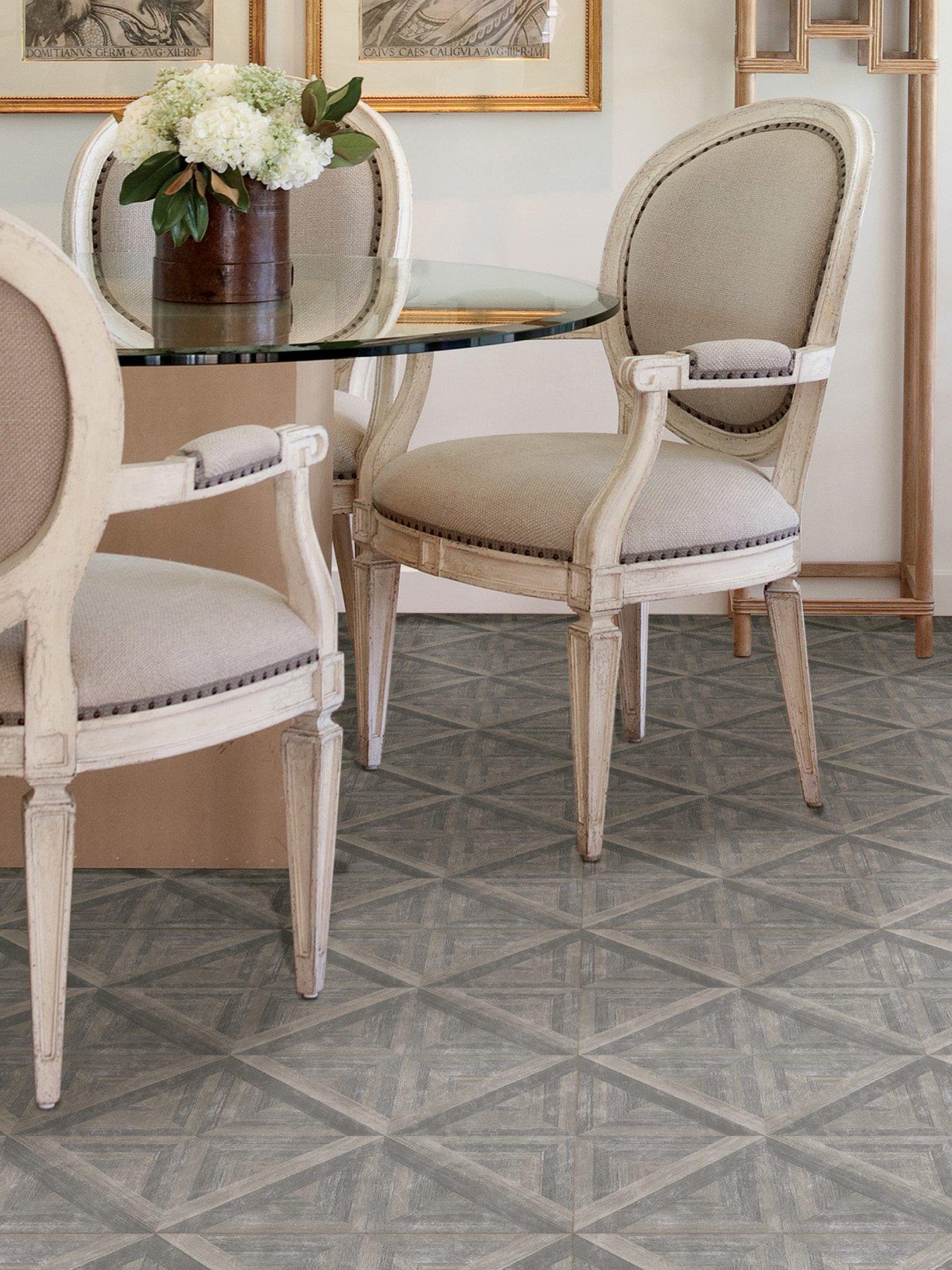 Product photograph of Floor Pops Pack Of 10 Townhouse Peel Amp Stick Floor Tiles from very.co.uk