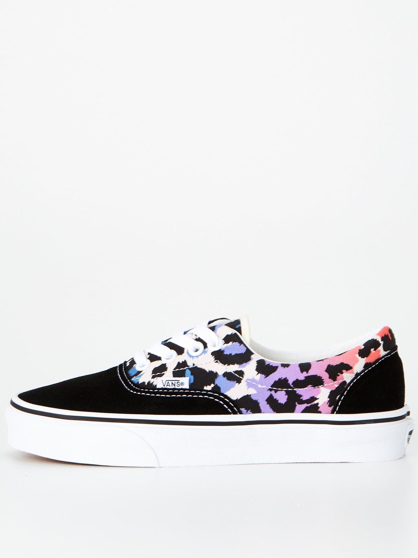 Vans era hotsell black leopard