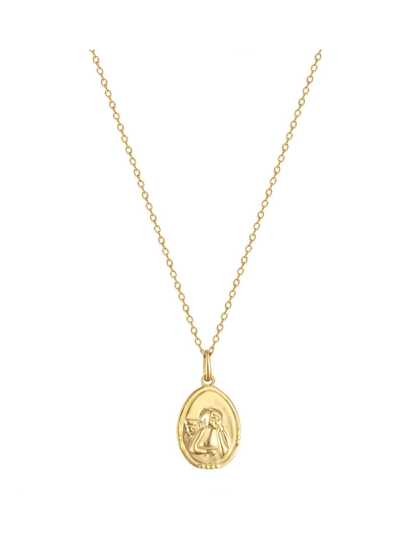 Cherub hot sale necklace gold