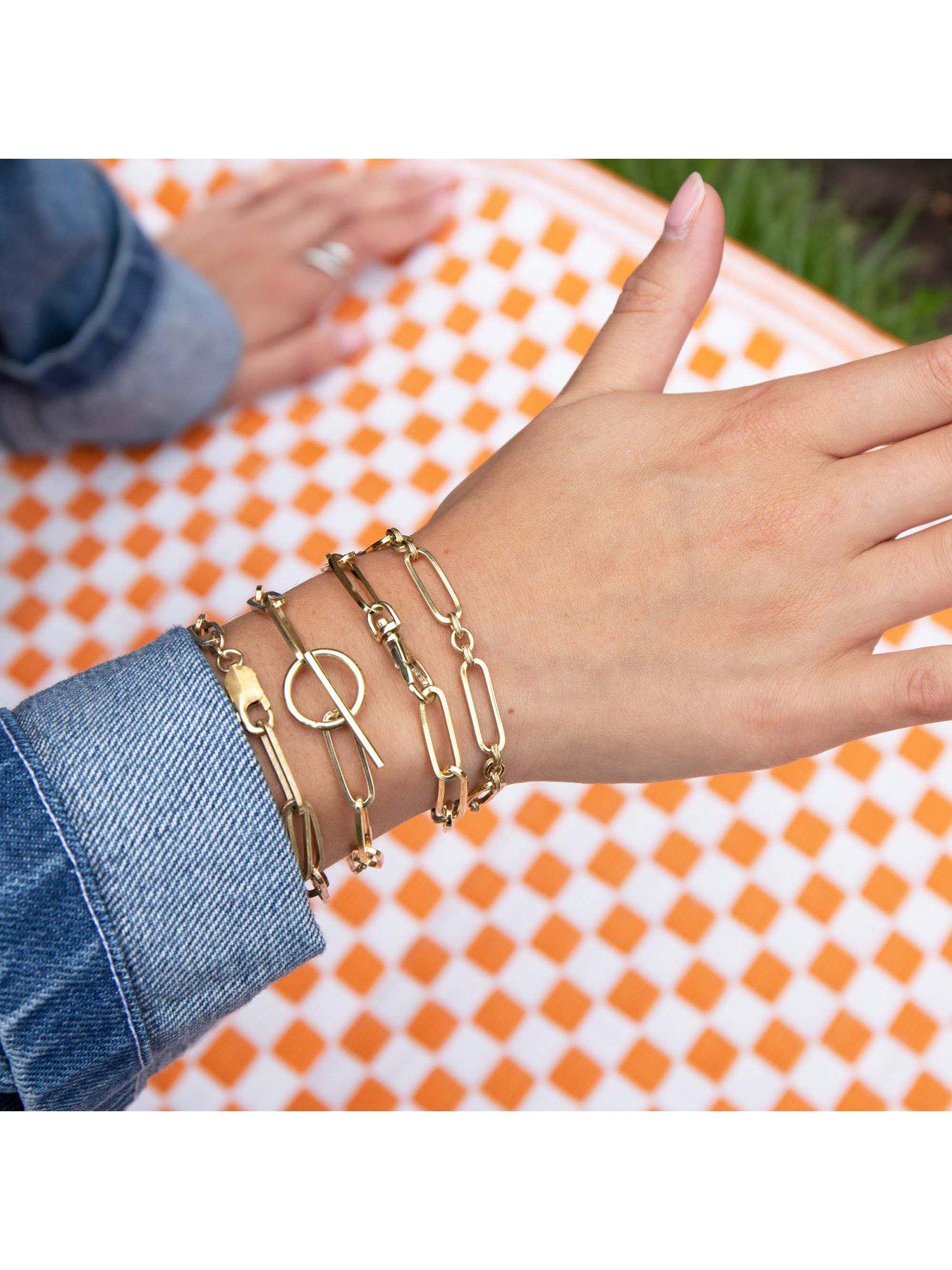 Sterling silver and gold on sale bracelets