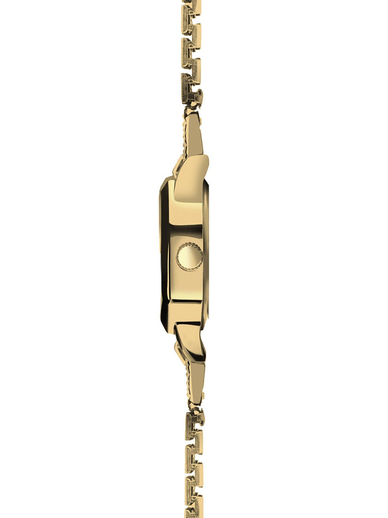 Image 4 of 6 of Sekonda Womens Mila Gold Alloy Bracelet with Black Mother of Pearl Dial Analogue Watch