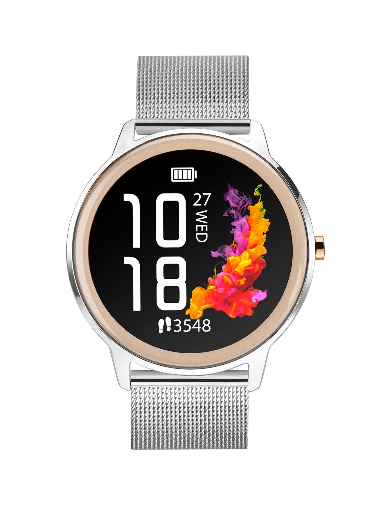 undefined Flex Ladies Smartwatch - Silver/Black