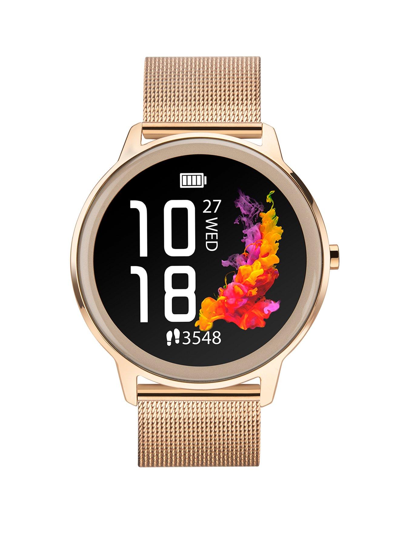 undefined Flex Ladies Smartwatch - Rose Gold/Black