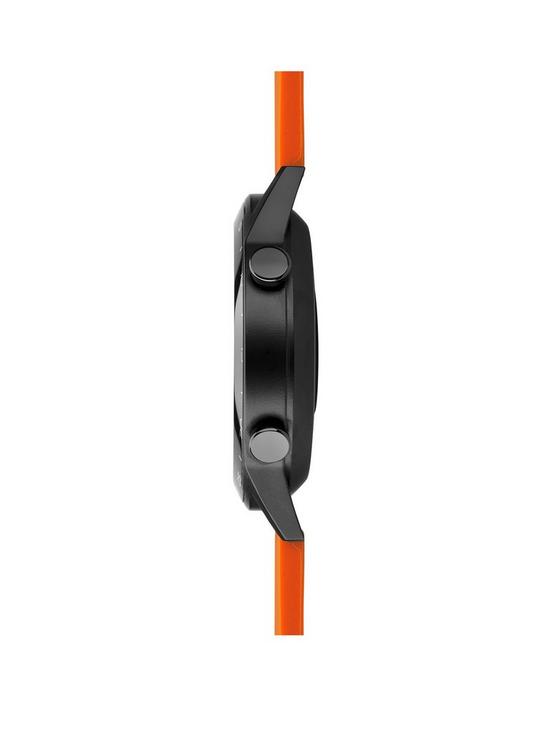 stillFront image of sekonda-active-mens-silicone-strap-smartwatch-orangeblack