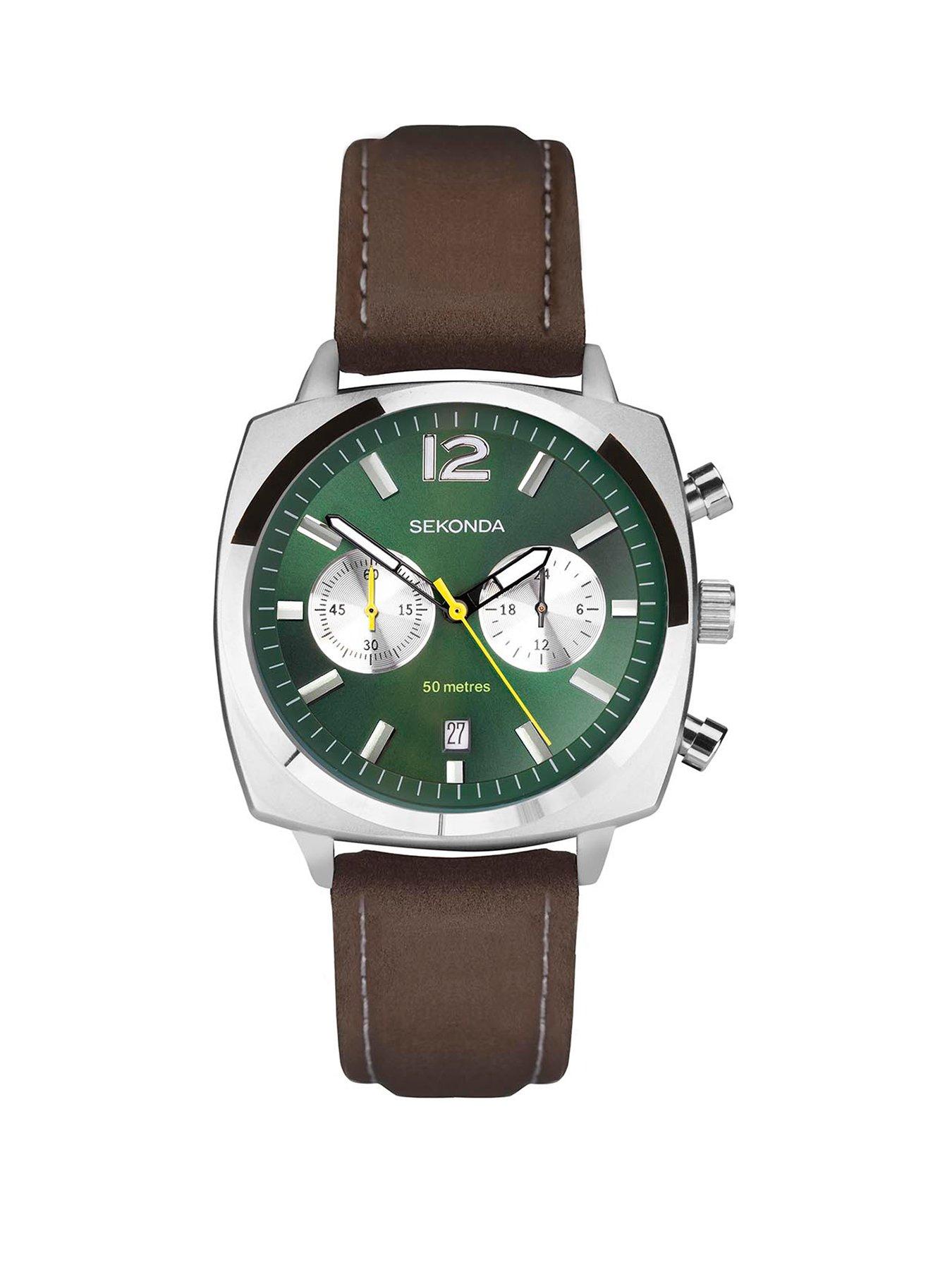 Image 1 of 7 of Sekonda Airborne Leather Mens Watch