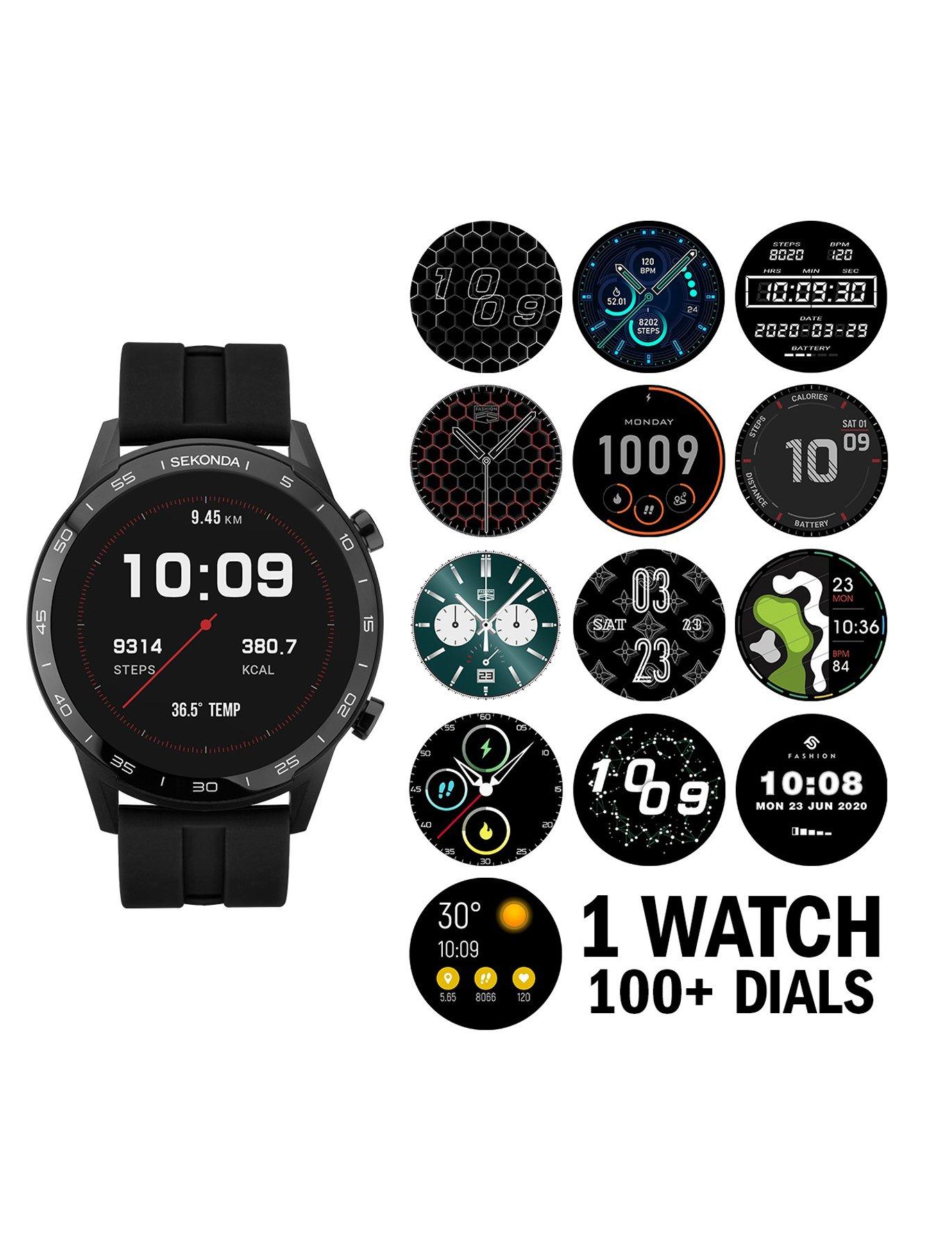 Image 6 of 7 of Sekonda Active Men's Black Silicone Strap with Black Dial Smartwatch