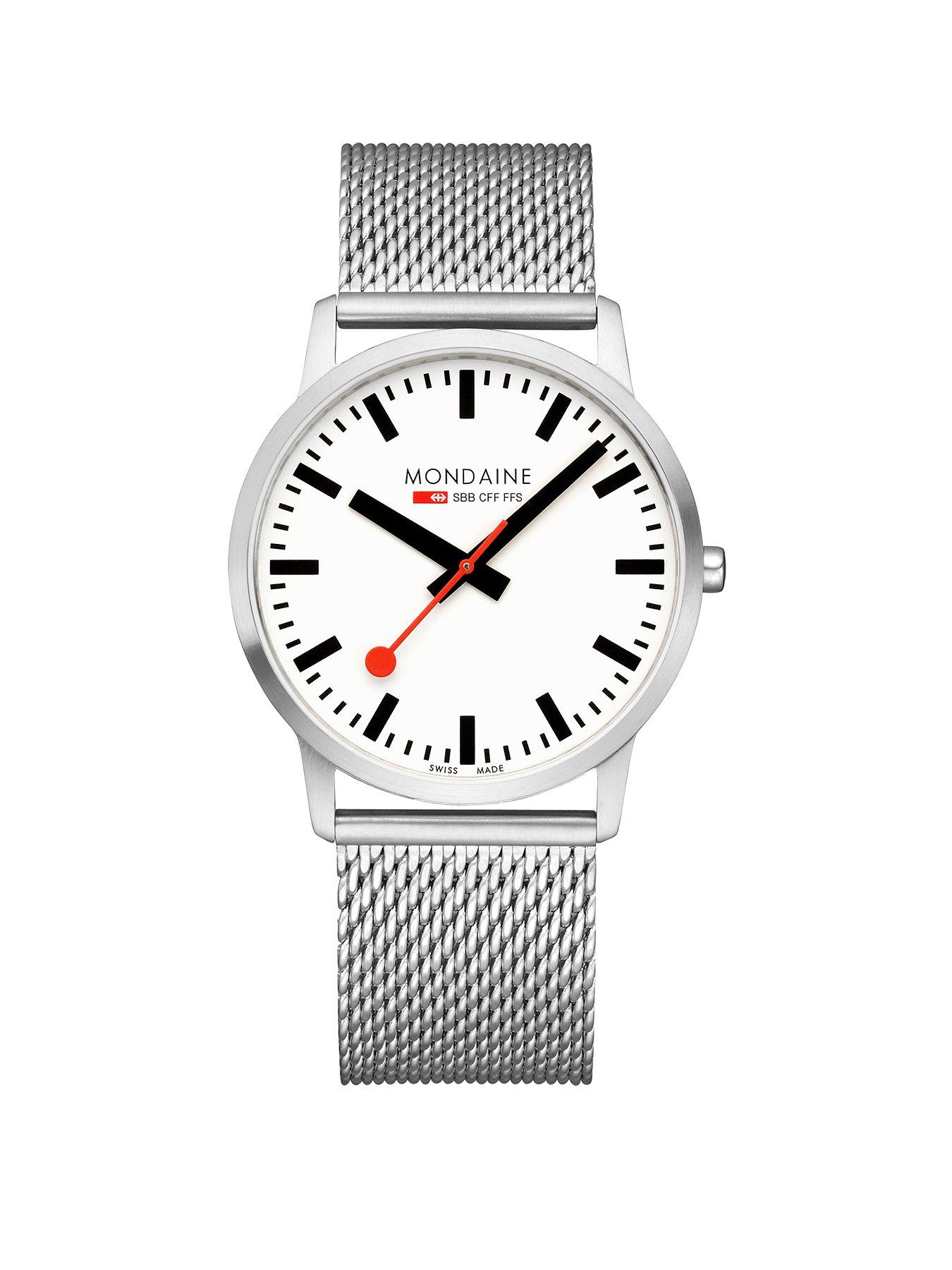 Product photograph of Mondaine Simply Elegant 40 Mm Stainless Steel Unisex Watch from very.co.uk