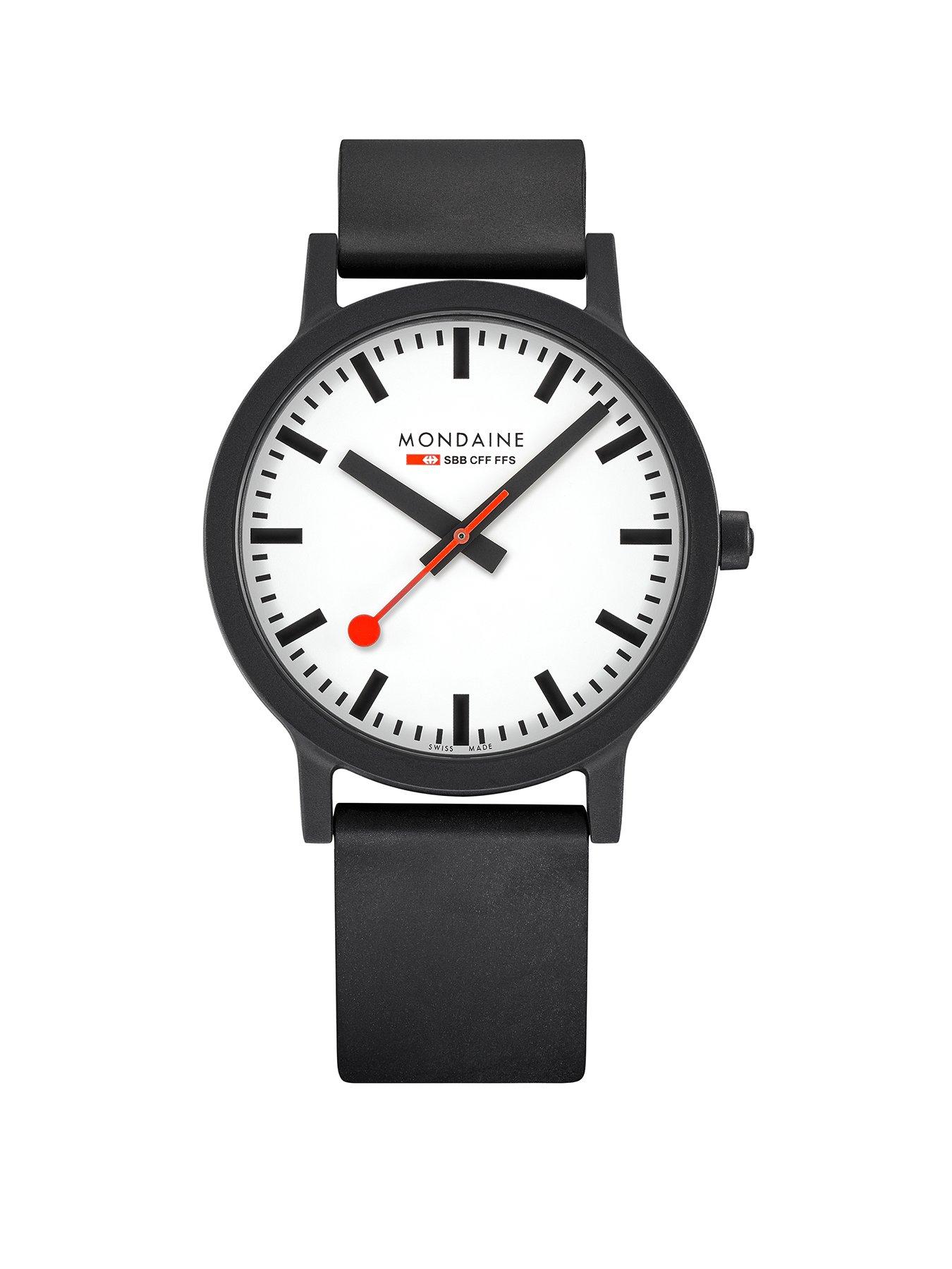 Product photograph of Mondaine Essence 41 Mm Renewable Material Mens Watch from very.co.uk