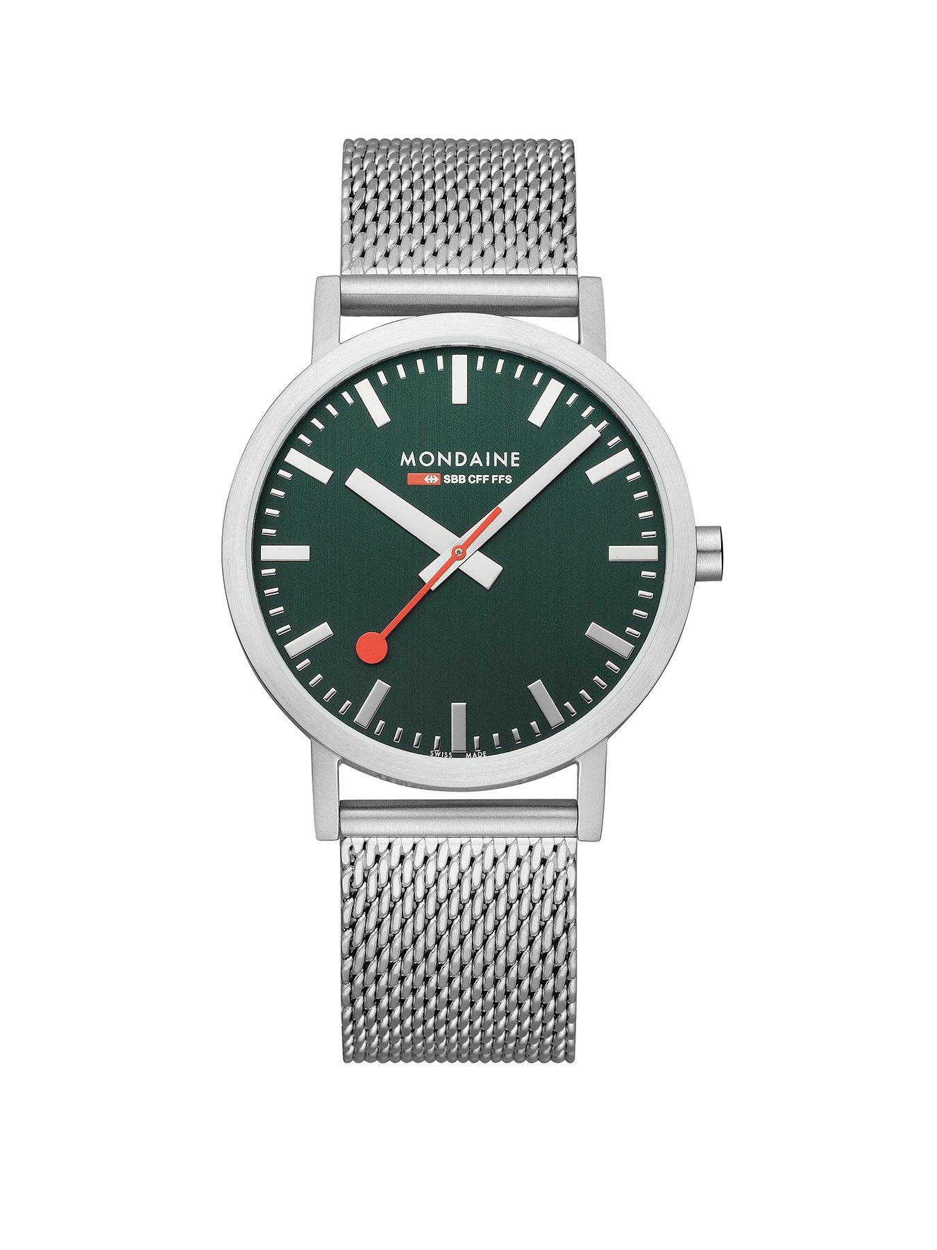 Mondaine Classic 40 Mm Stainless Steel Unisex Watch Very