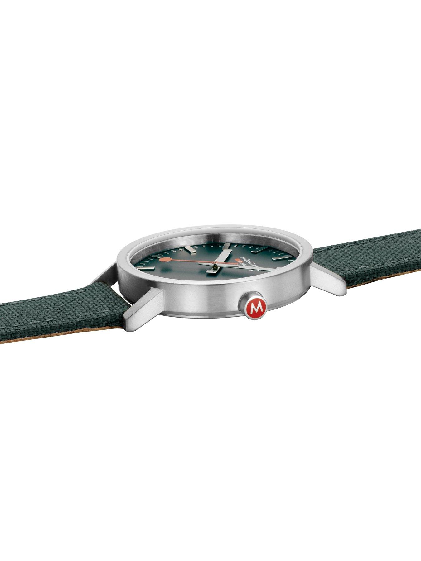 Image 6 of 7 of Mondaine Classic 40 Mm&nbsp;Textile With Cork Lining Unisex Watch