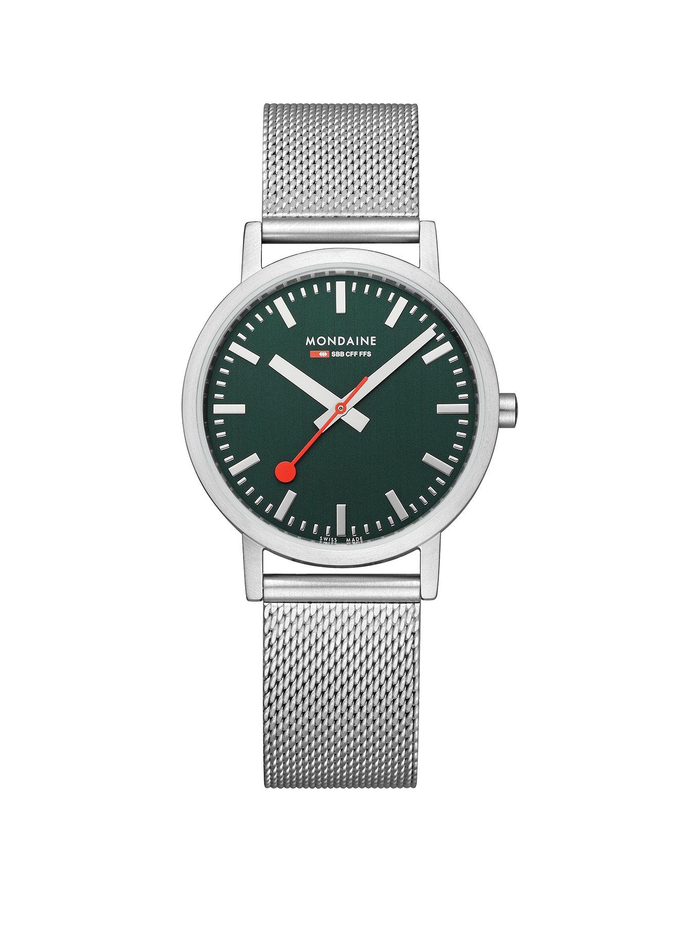 Product photograph of Mondaine Classic 36 Mm Stainless Steel Unisex Watch from very.co.uk