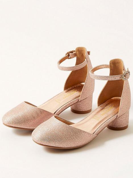 monsoon-girls-shimmer-2-part-shoes-rose-gold