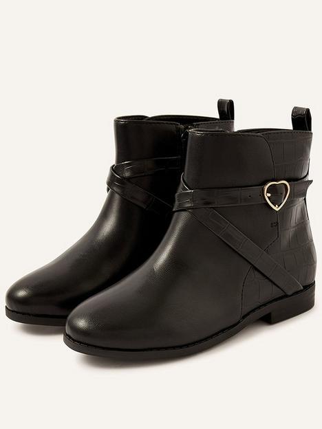 monsoon-girls-croc-strap-buckle-boots-black