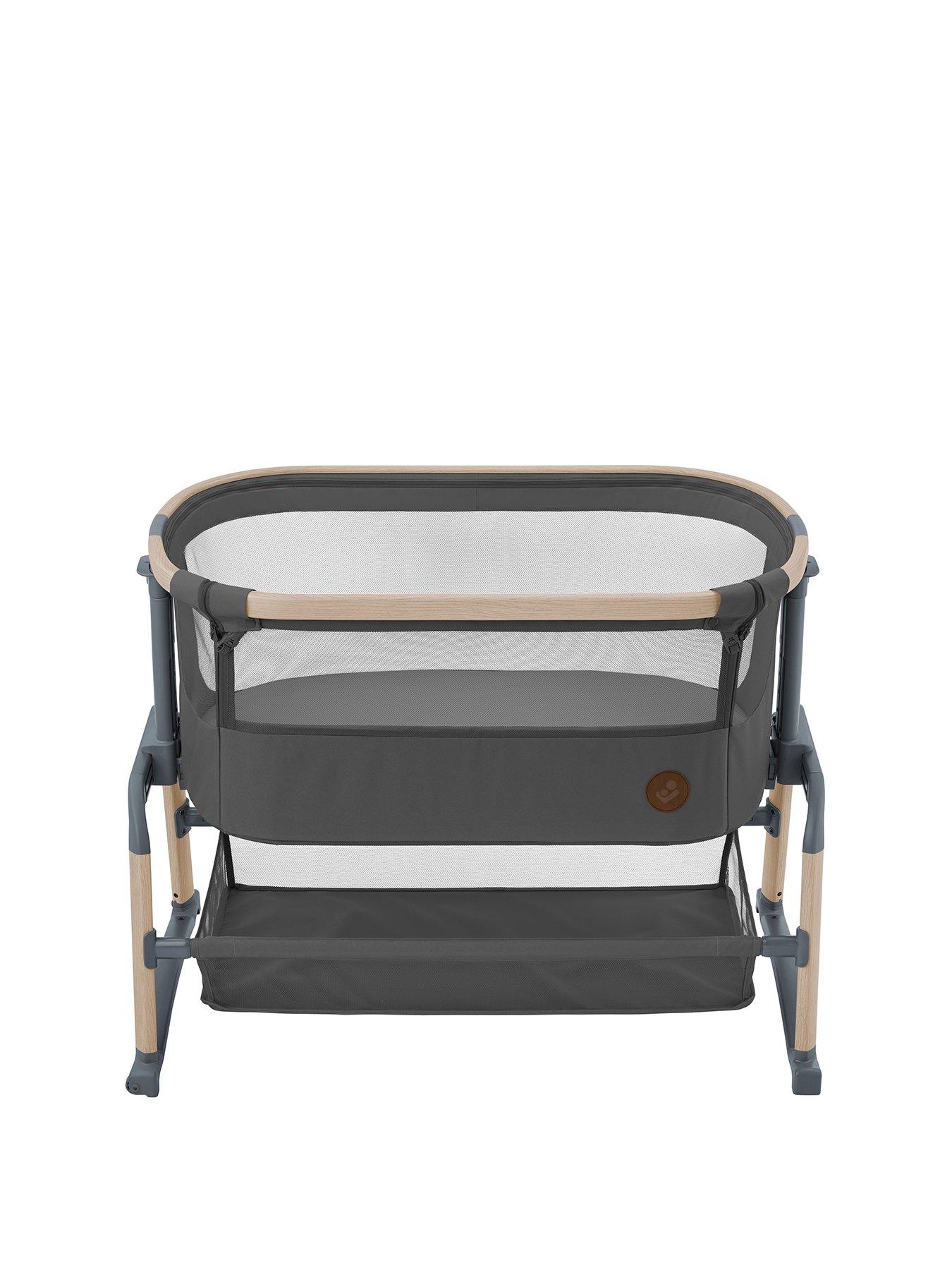 Maxi-Cosi Iora Air Co-Sleeper Rocking and Adjustable Bedside Crib Beyond Graphite