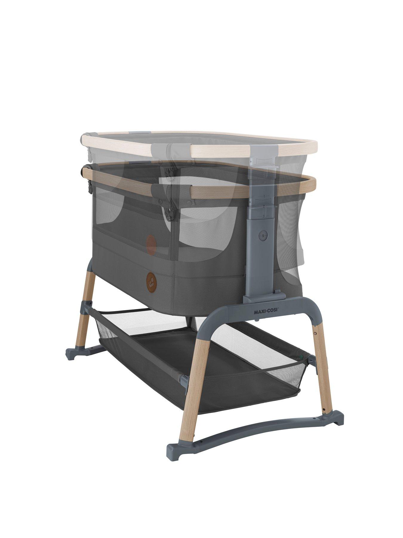 Image 4 of 7 of Maxi-Cosi Iora Air Co-Sleeper Rocking and Adjustable Bedside Crib Beyond Graphite
