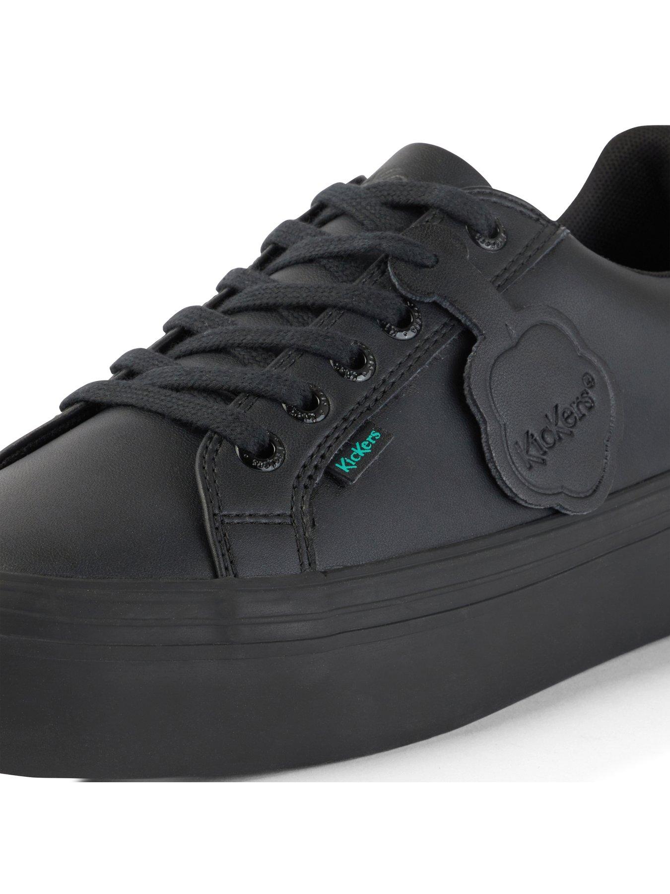 Image 5 of 7 of Kickers Tovni Stack Vegan Trainers - Black