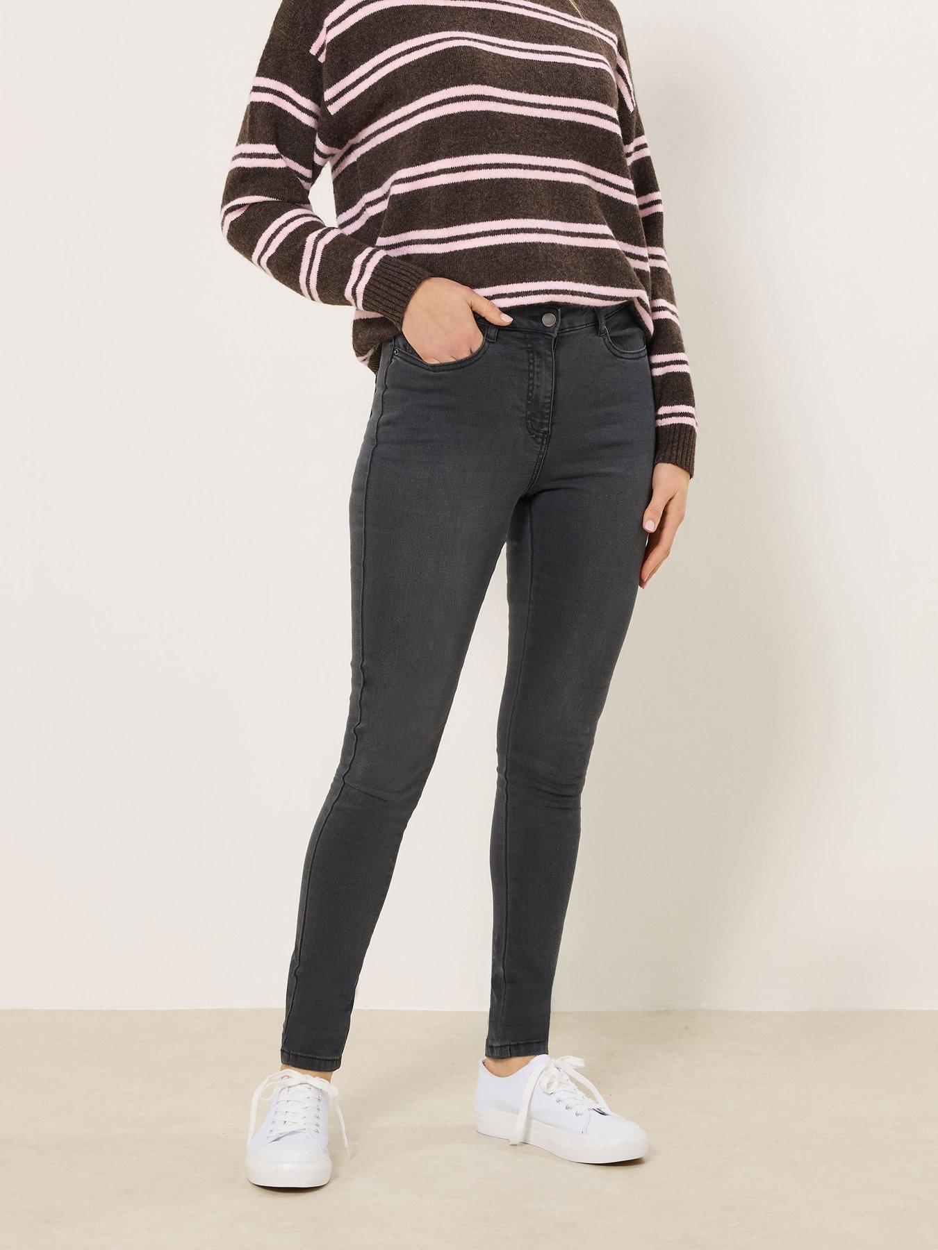 Long Tall Sally Ava Skinny Jeans, Black, Size 14, Length 34, Women