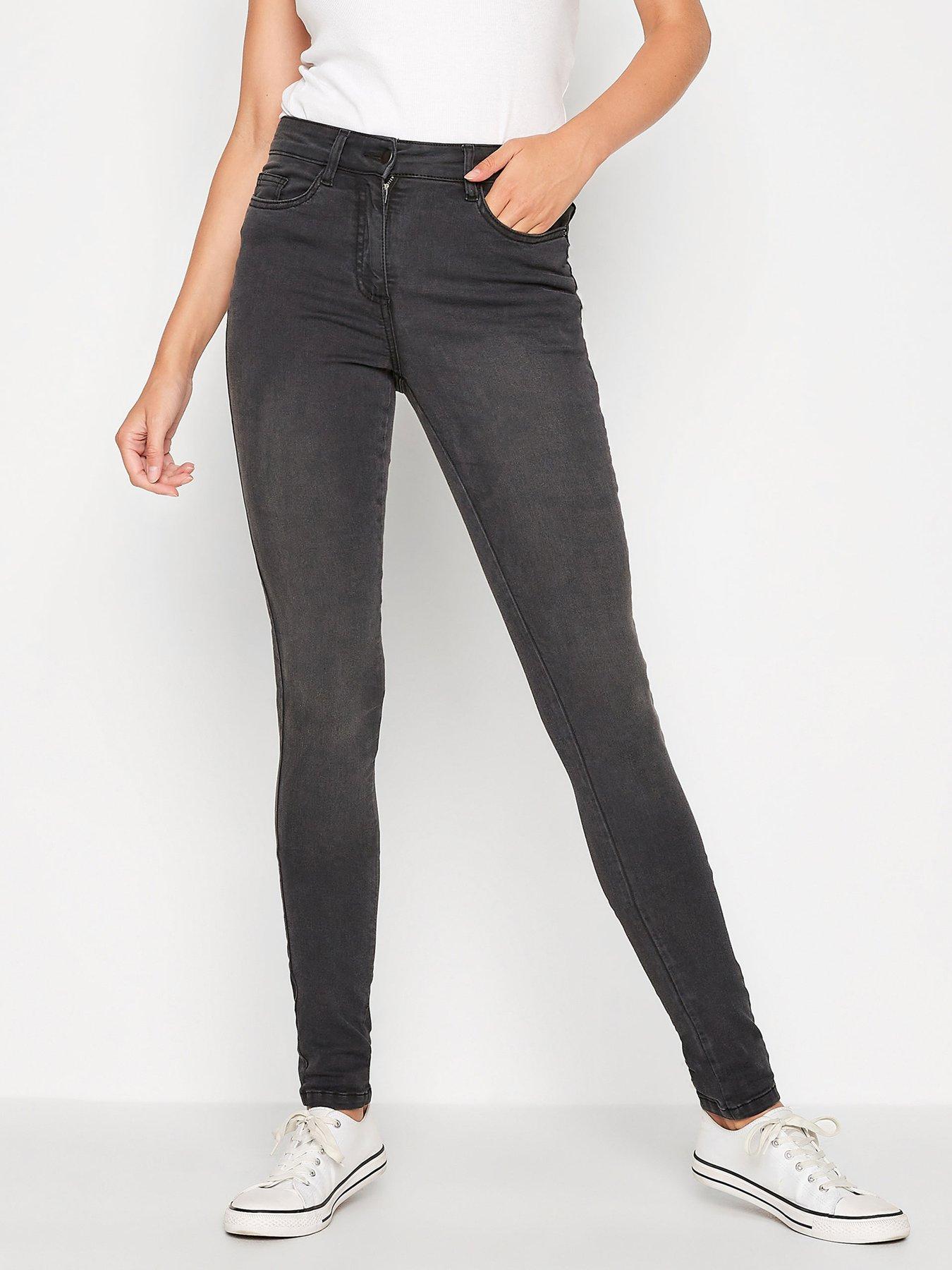 undefined Ava Skinny Washed Black 34In