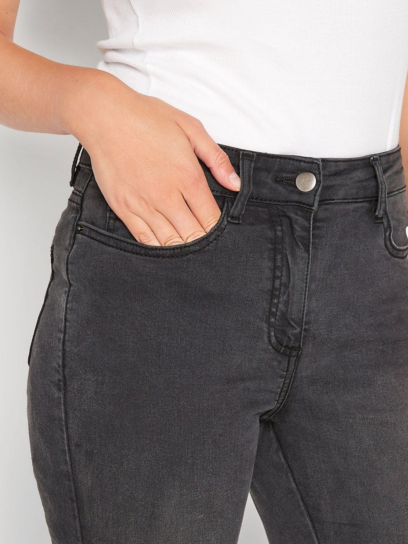Image 3 of 3 of Long Tall Sally Ava Skinny Washed Black 34In