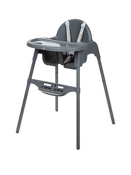 Product photograph of Bebe Confort Mealy Highchair- Dark Grey from very.co.uk